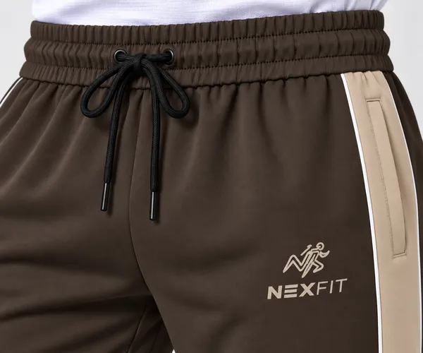 Nexfit_Men’s_Brown_Signature_Side_Panel_Track_Pants