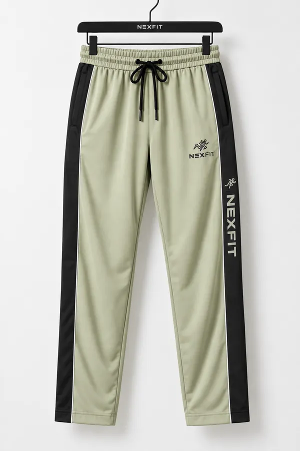 Nexfit_Men’s_Sage_Green_Signature_Side_Panel_Track_Pants