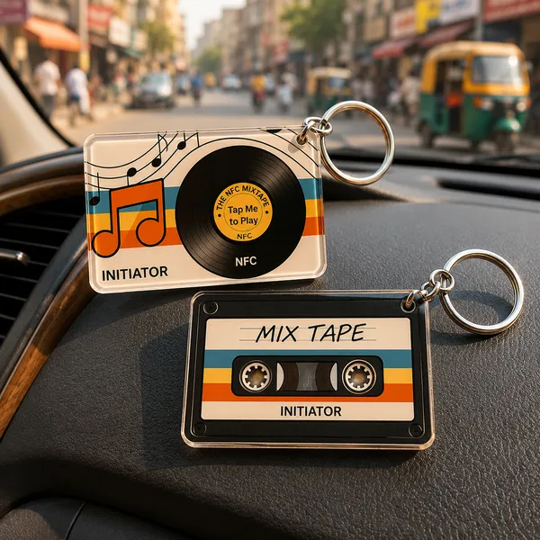 Initiator_Nfc_&_Qr_Smart_Sharing_Keychain_For_Bike_&_Car_Riders_|_Share_Instagram,_Live_Location,_Playlists,_Emergency_Contacts_&_More_|_No_App_Required