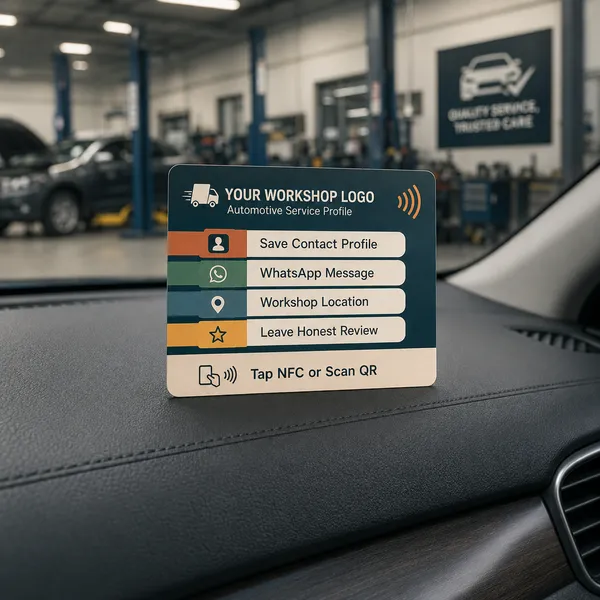 Initiator_Autocare_Nfc_Review_&_Contact_Card_For_Car_Workshops