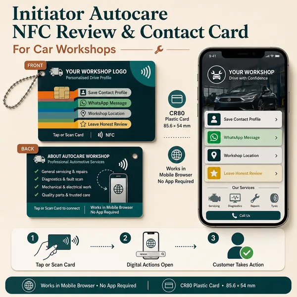 Initiator_Autocare_Nfc_Review_&_Contact_Card_For_Car_Workshops