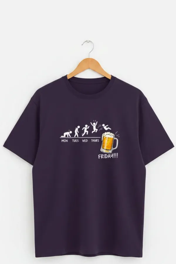 Beer_Friday_Unisex_Classic_T_Shirt_Purple