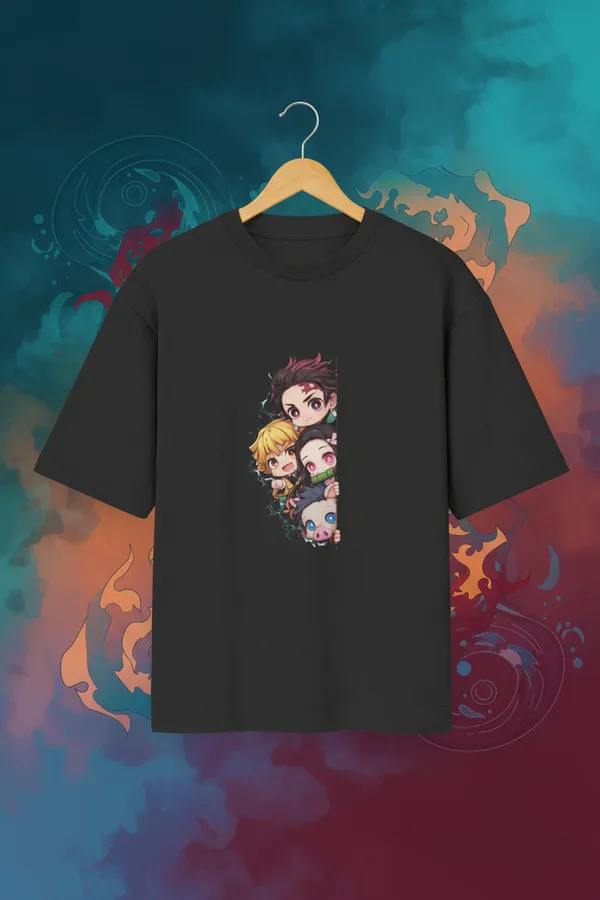 Unisex_Demon_Slayer_Oversized_T_Shirt_Black