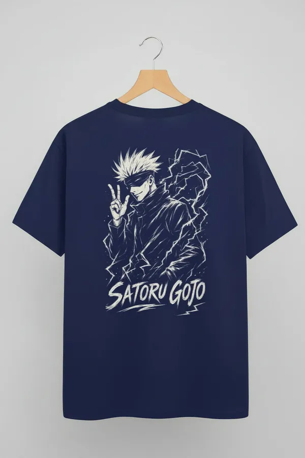Satoru_Gojo_Unisex_Classic_Crew_T_Shirt_Royal_Blue