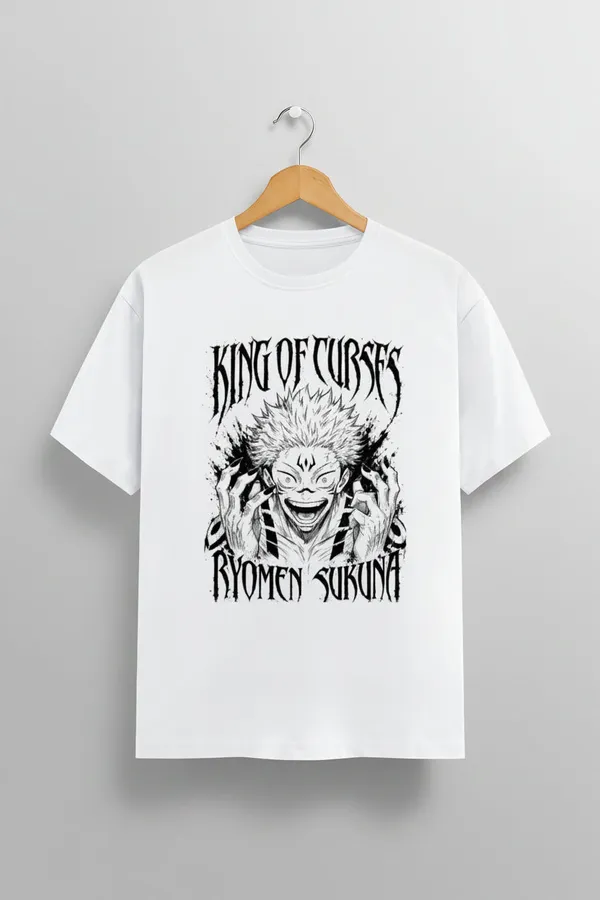 King_Of_Curses_Unisex_Crew_T_Shirt_White
