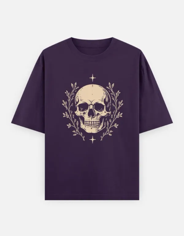 Skull_Unisex_Oversized_T_Shirt_Purple
