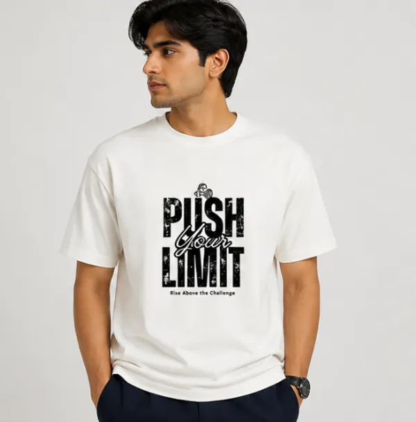 Push_Your_Limit_Unisex_T_Shirt_Off_White