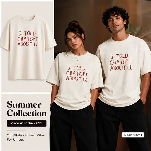 Off_White_Cotton_T-Shirt_For_Unisex