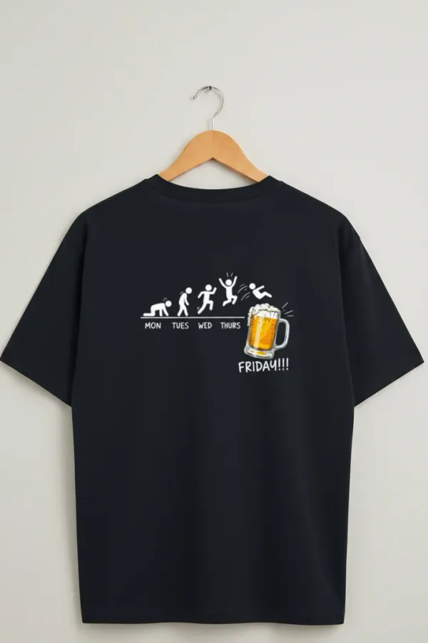 Beer_Friday_Unisex_Classic_T_Shirt_Navy_Blue