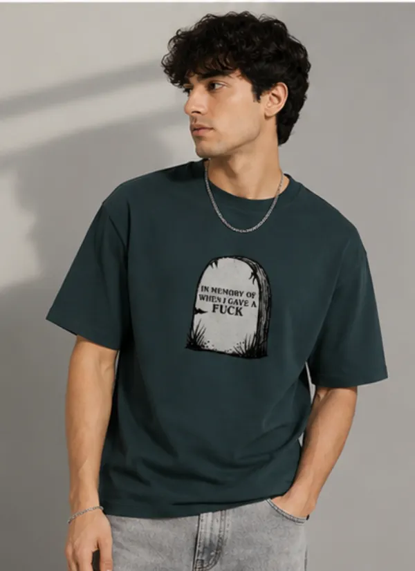 No_Fucks_To_Give_Unisex_Classic_T_Shirt_Petrol_Blue