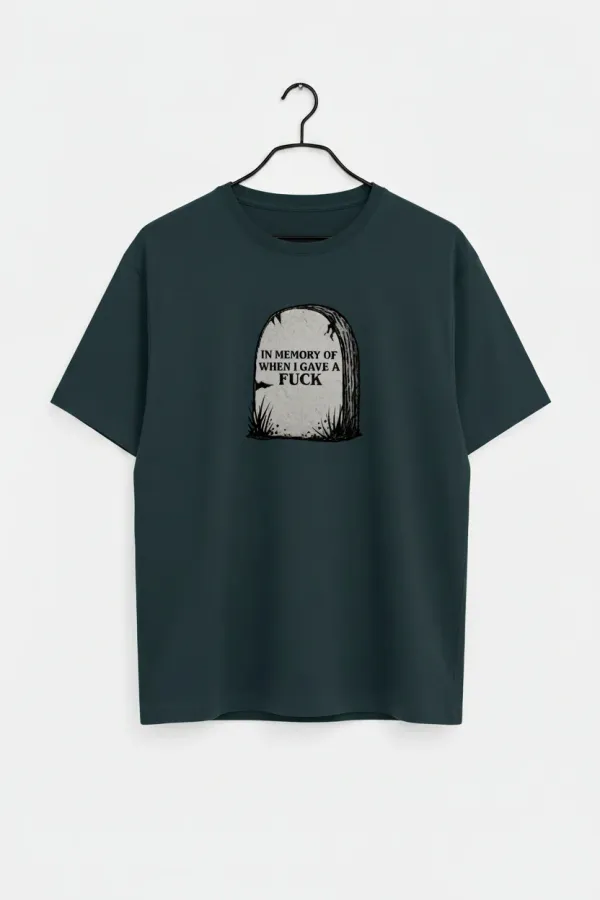 No_Fucks_To_Give_Unisex_Classic_T_Shirt_Petrol_Blue