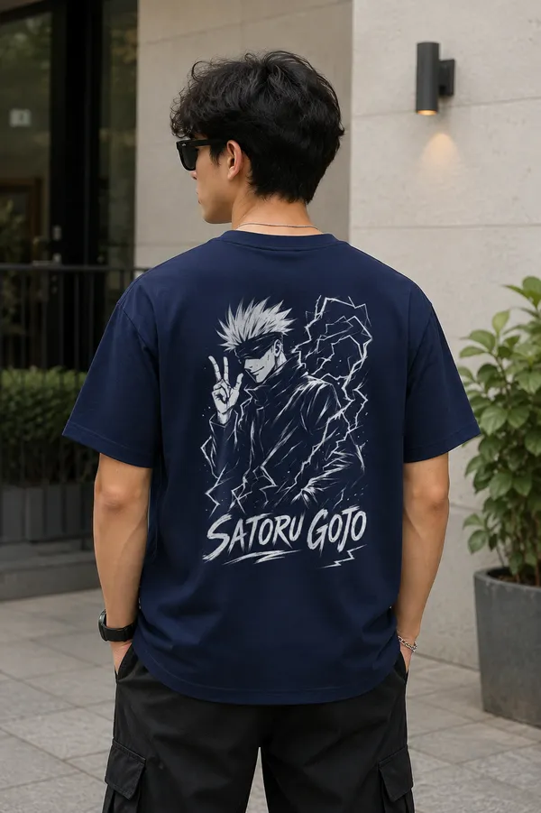 Satoru_Gojo_Unisex_Classic_Crew_T_Shirt_Royal_Blue