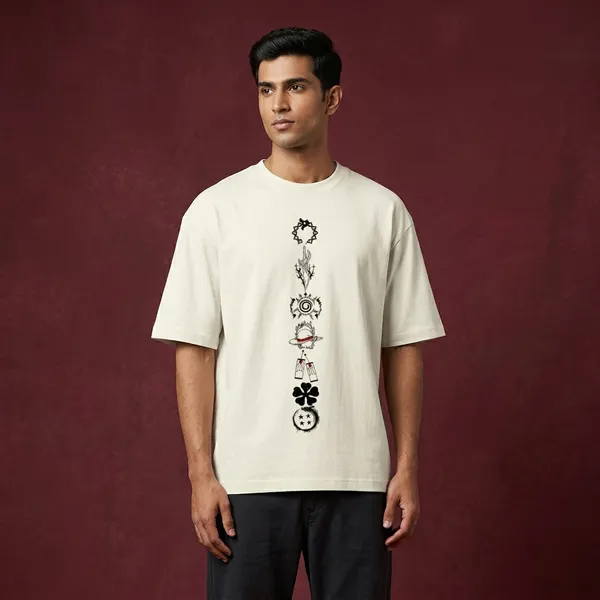 Off_White_Cotton_T-Shirt_For_Unisex