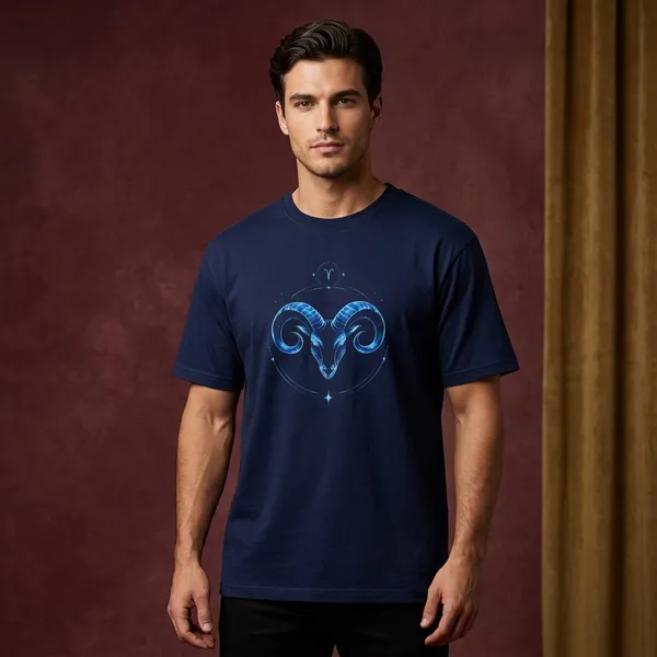 Royal_Blue_Cotton_T-Shirt_For_Unisex