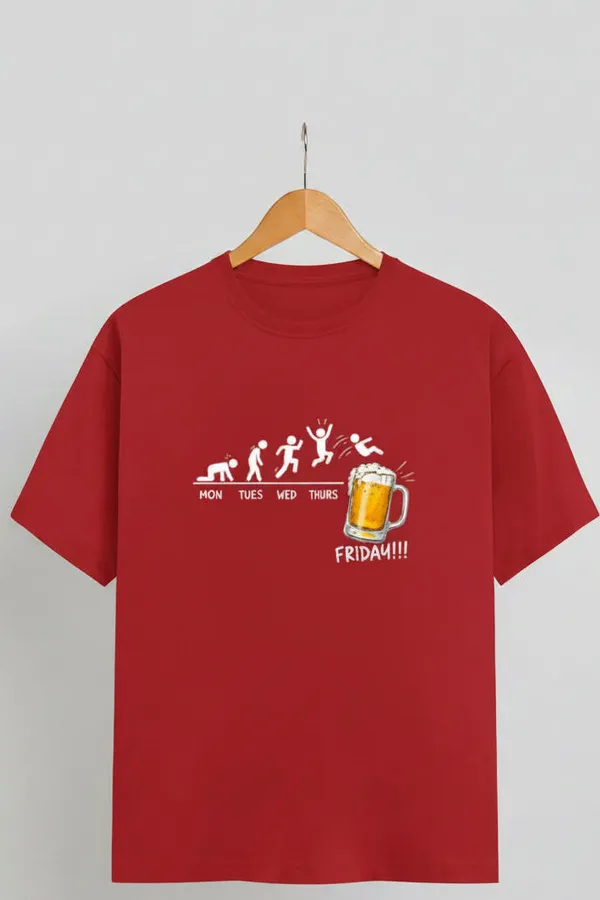 Red_Cotton_T-Shirt_For_Unisex