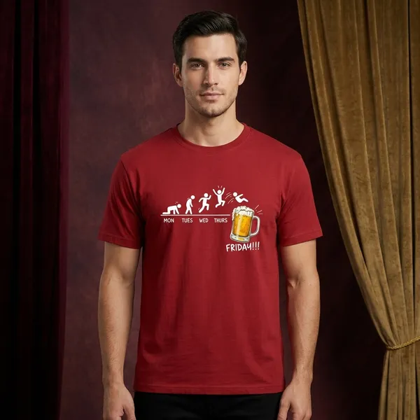 Red_Cotton_T-Shirt_For_Unisex