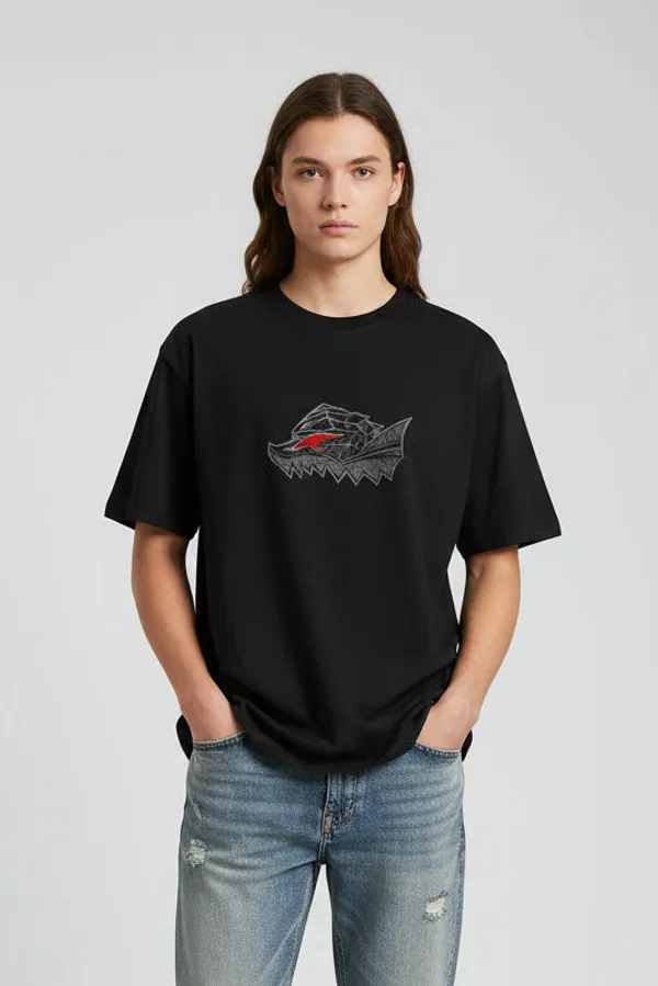 Black_Cotton_T-Shirt_For_Unisex