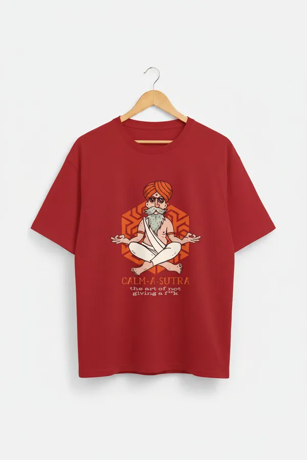 Red_Cotton_T-Shirt_For_Unisex