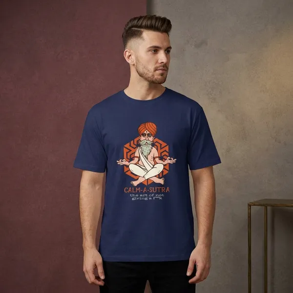 Royal_Blue_Cotton_T-Shirt_For_Unisex