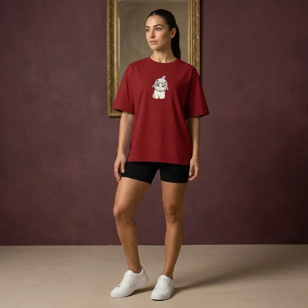 Red_Cotton_T-Shirt_For_Unisex