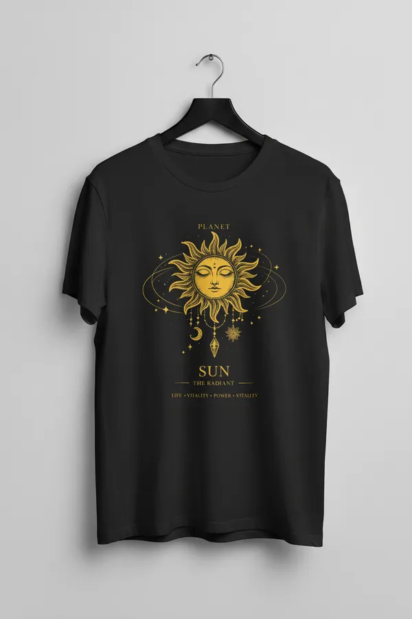 Black_Cotton_T-Shirt_For_Unisex