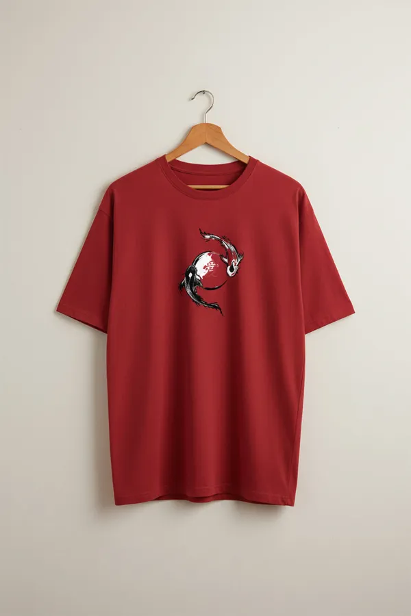 Red_Cotton_T-Shirt_For_Unisex