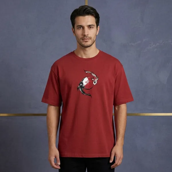 Red_Cotton_T-Shirt_For_Unisex