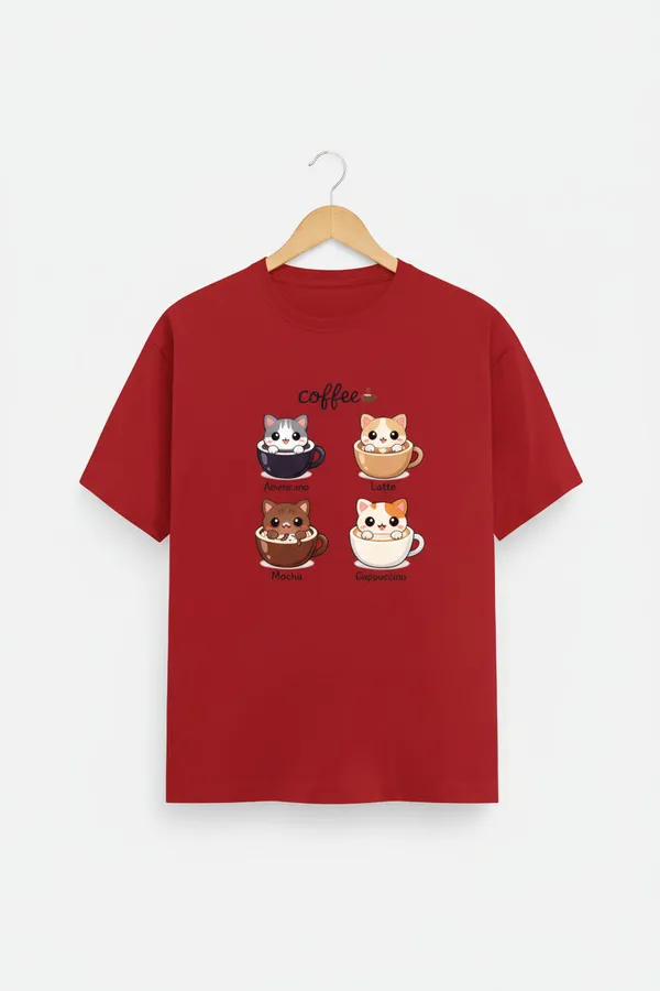 Red_Cotton_T-Shirt_For_Unisex