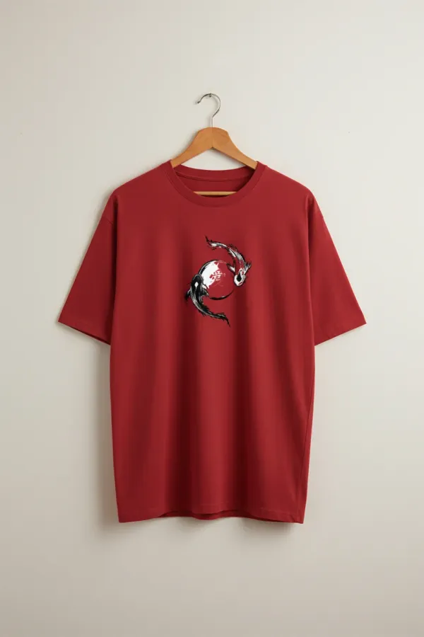 Classic_Koi_Unisex_Crew_T_Shirt_Red