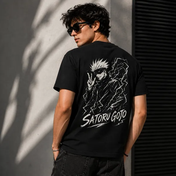 Satoru_Gojo_Unisex_Classic_Crew_T_Shirt_Black
