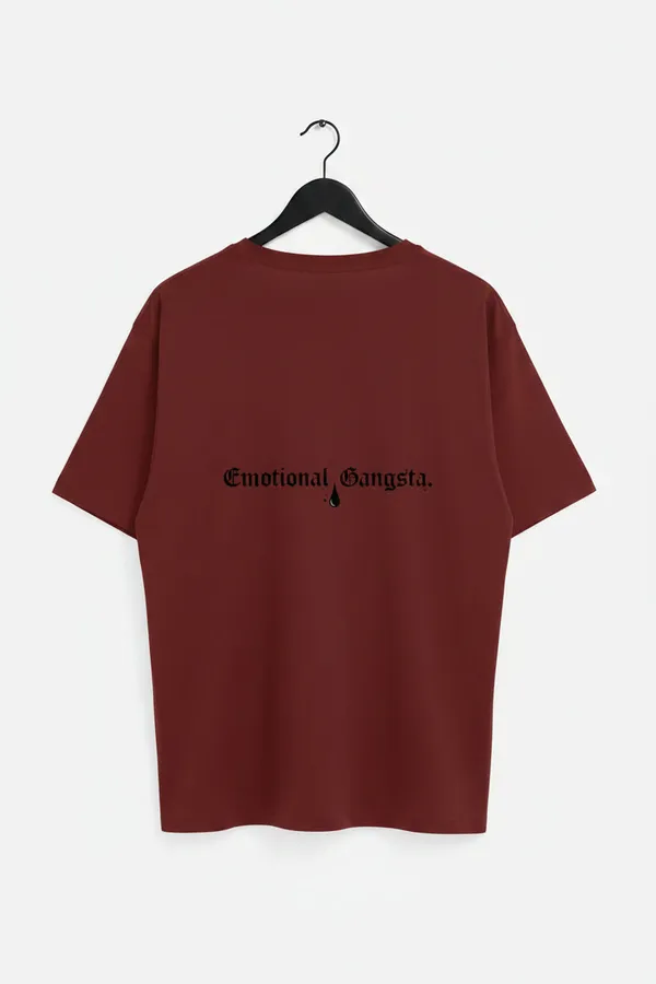 Brick_Red_Cotton_T-Shirt_For_Unisex