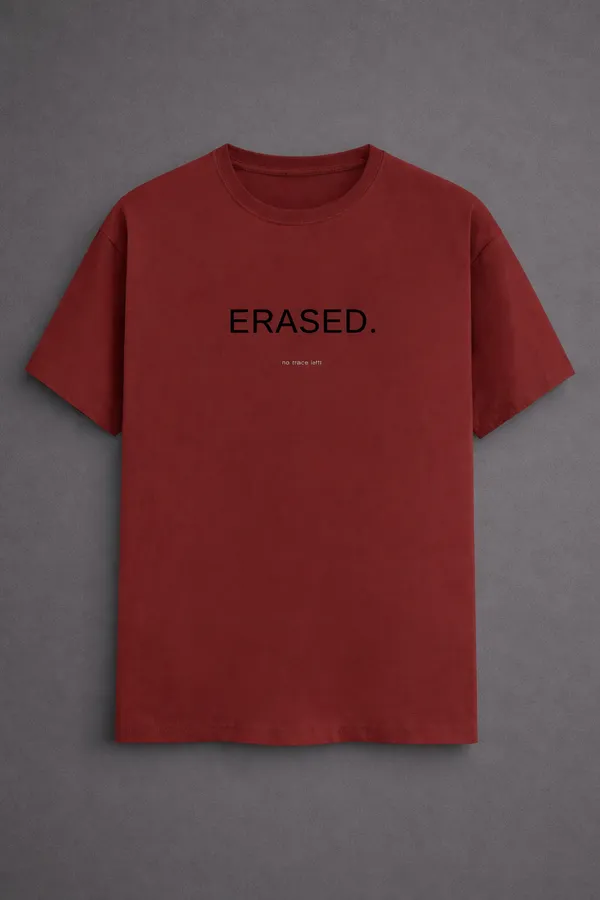 Brick_Red_Cotton_T-Shirt_For_Unisex