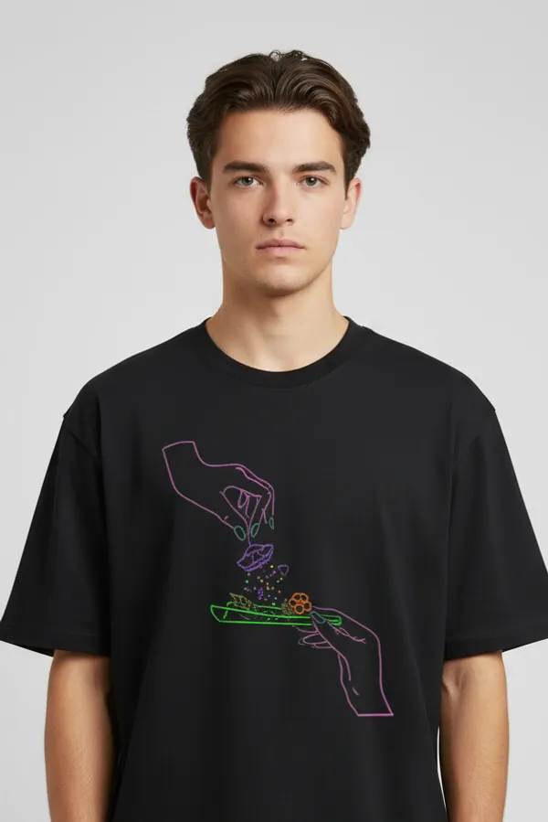 Black_Cotton_T-Shirt_For_Unisex