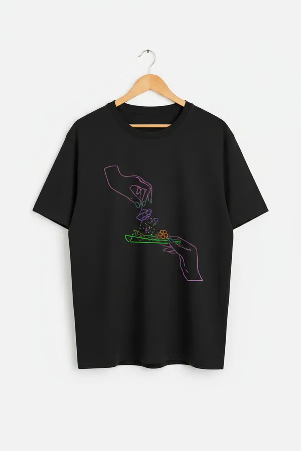 Black_Cotton_T-Shirt_For_Unisex