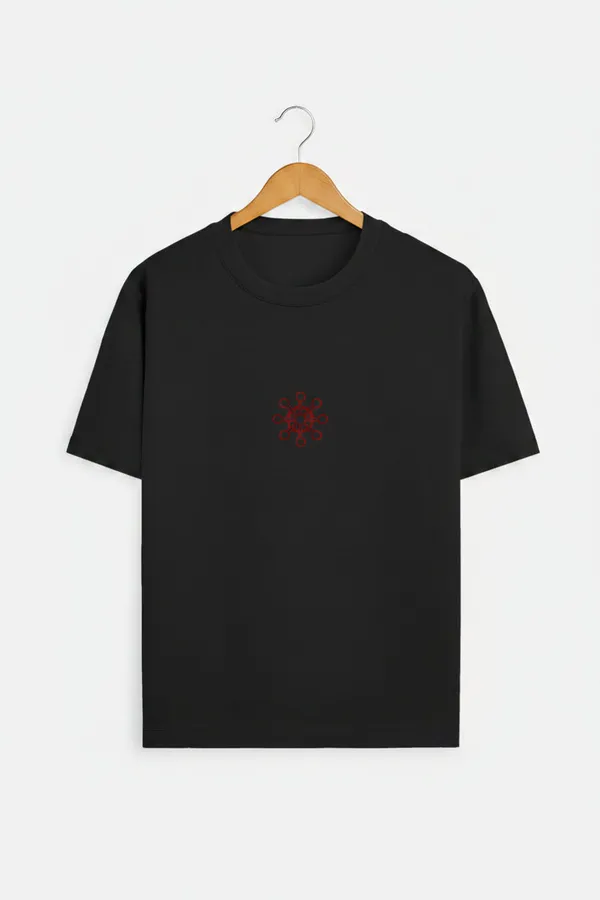 Black_Cotton_T-Shirt_For_Unisex