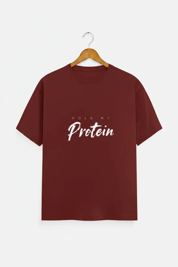 Brick_Red_Cotton_T-Shirt_For_Unisex