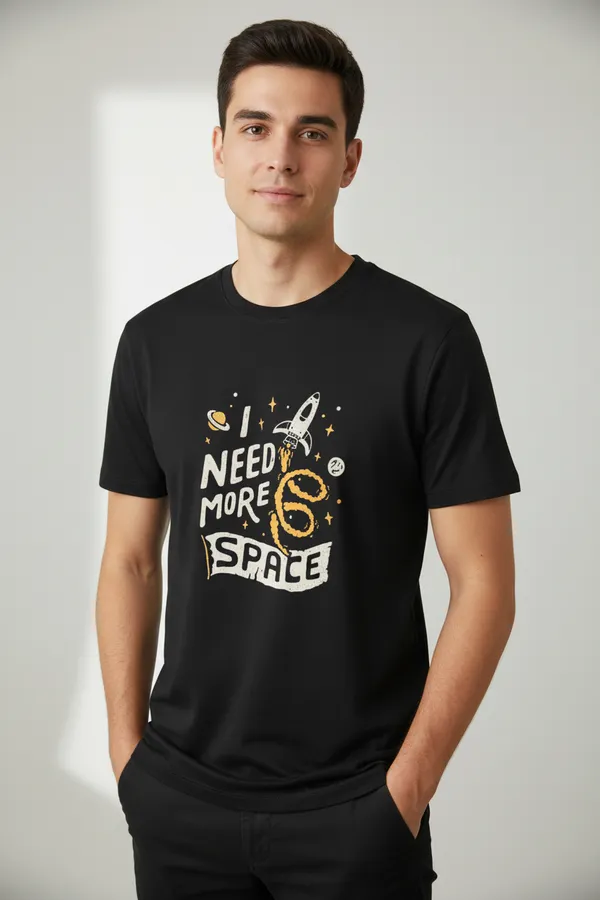 Black_Cotton_T-Shirt_For_Unisex