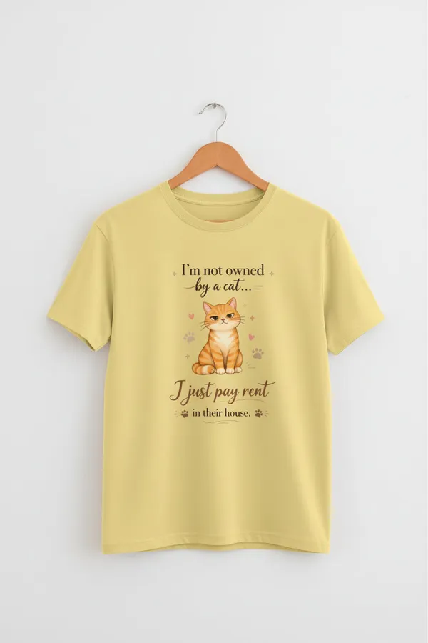 Yellow_Cotton_T-Shirt_For_Unisex