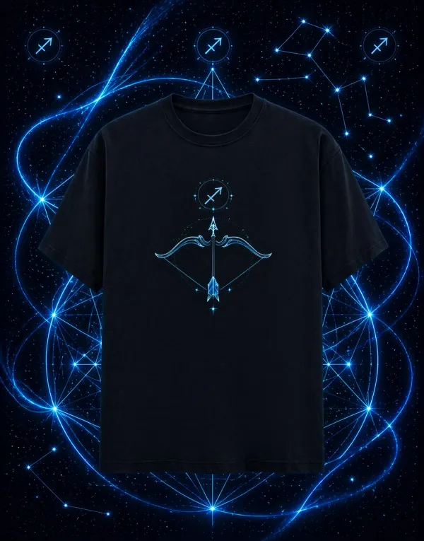 Sagittarius_Unisex_T_Shirt_Zodiac_Graphic_Tee_Royal_Blue