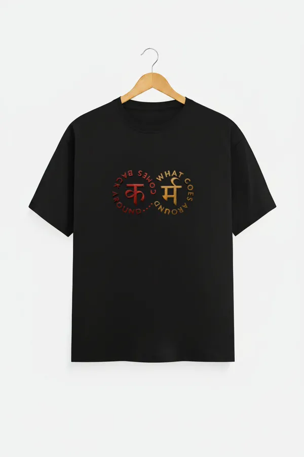 Black_Cotton_T-Shirt_For_Unisex