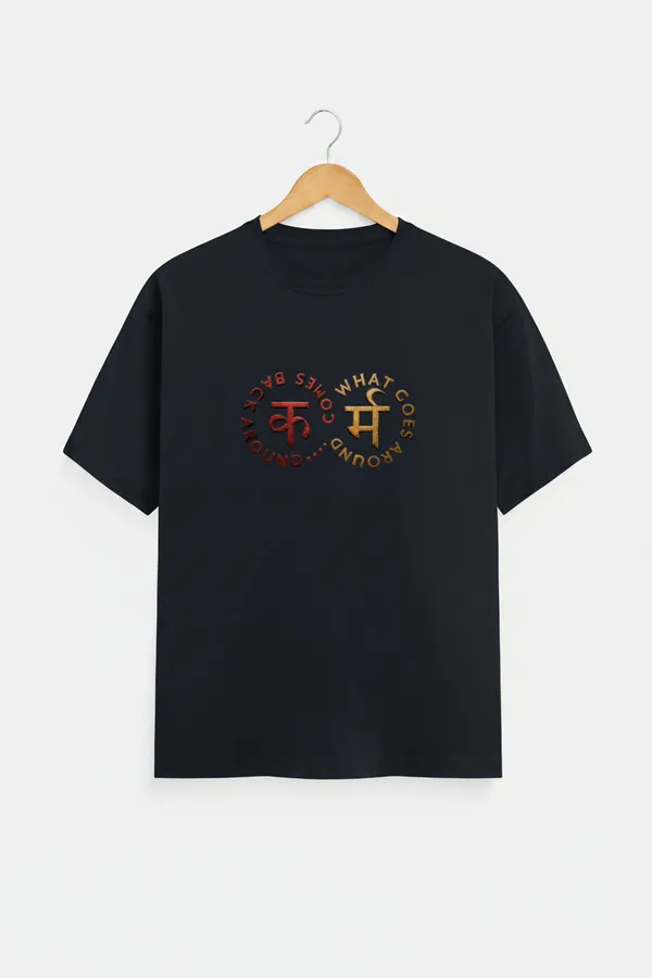 Navy_Blue_Cotton_T-Shirt_For_Unisex