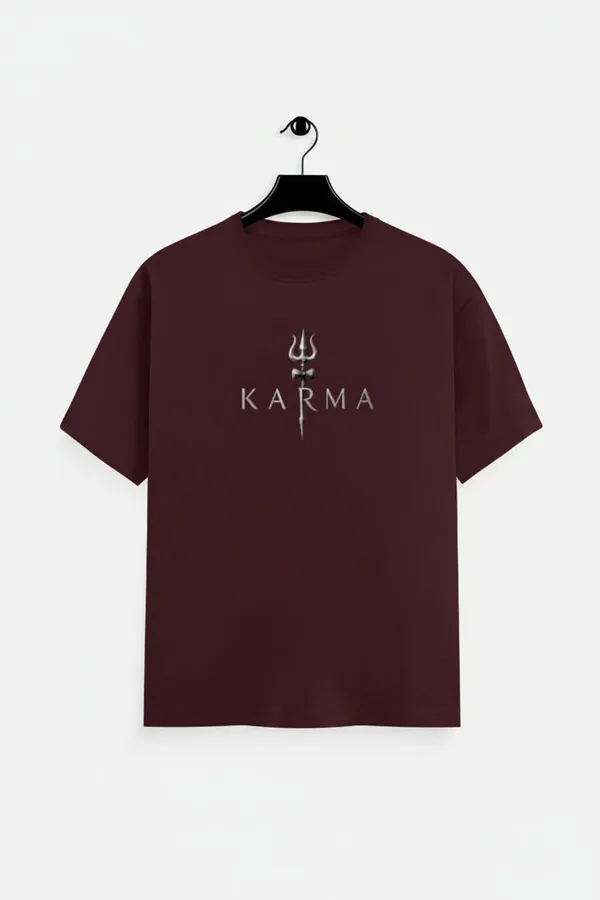Maroon_Cotton_T-Shirt_For_Unisex