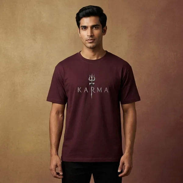 Maroon_Cotton_T-Shirt_For_Unisex