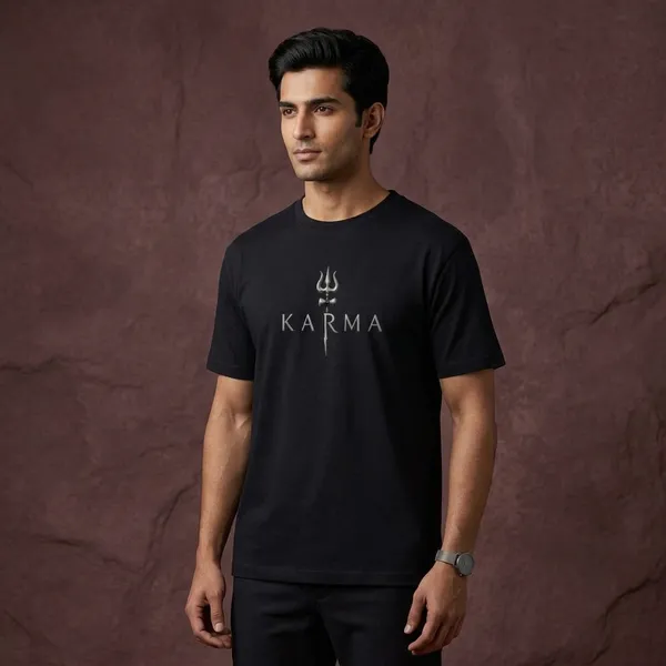 Navy_Blue_Cotton_T-Shirt_For_Unisex