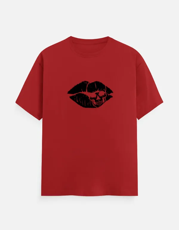 Red_Cotton_T-Shirt_For_Unisex