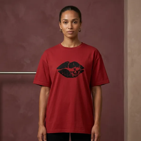 Red_Cotton_T-Shirt_For_Unisex