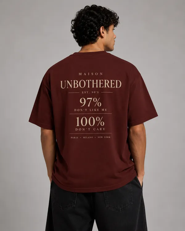 Brick_Red_Cotton_T-Shirt_For_Unisex