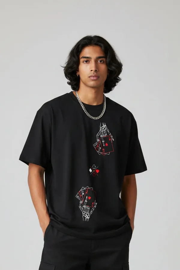 Black_Cotton_T-Shirt_For_Unisex