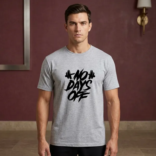 Grey_Melange_Cotton_T-Shirt_For_Unisex