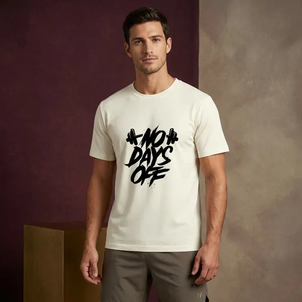 Off_White_Cotton_T-Shirt_For_Unisex